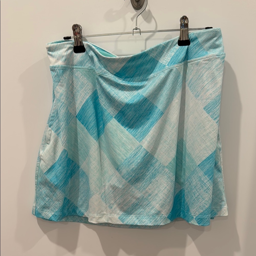 Puma Blue Plaid Golf/Tennis Skirt